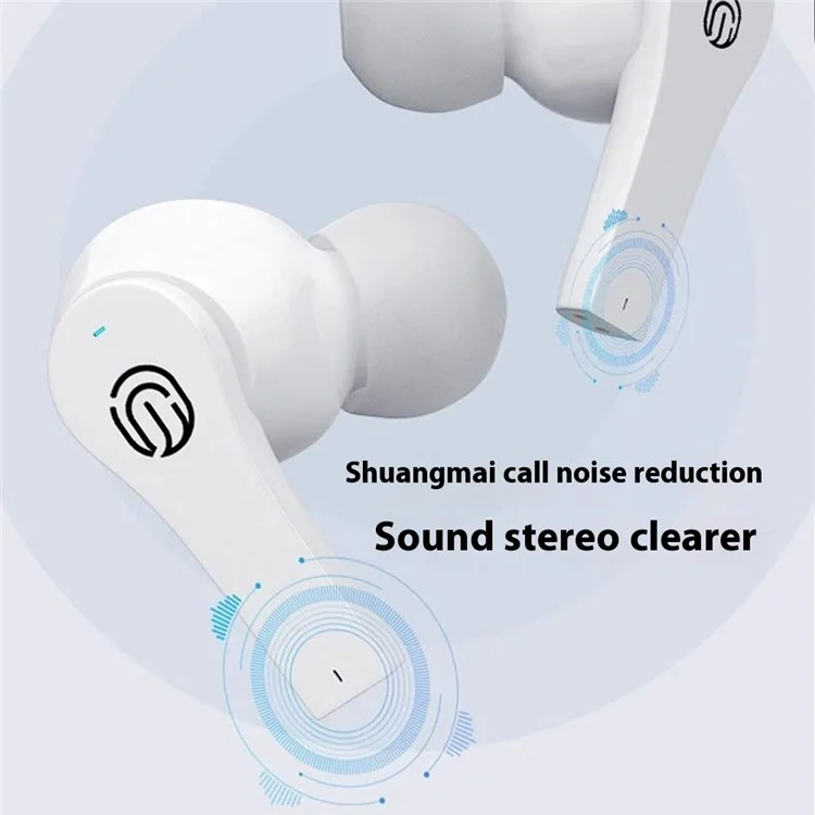 Fones de Ouvido Sem Fio LENOVO LECOO EW311 Intra-Auriculares Esportivos com Microfone / Estojo de Carregamento - Preto