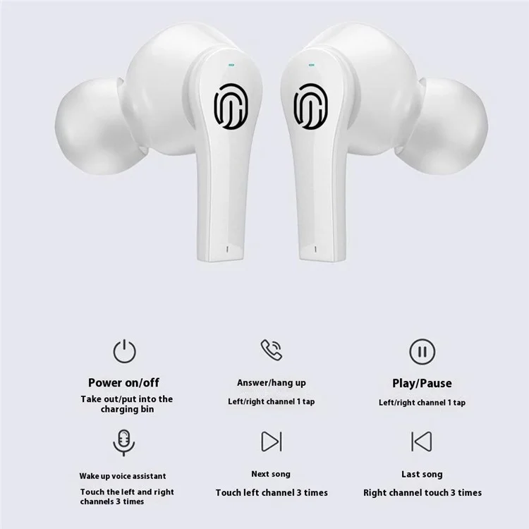 Fones de Ouvido Sem Fio LENOVO LECOO EW311 Intra-Auriculares Esportivos com Microfone / Estojo de Carregamento - Preto