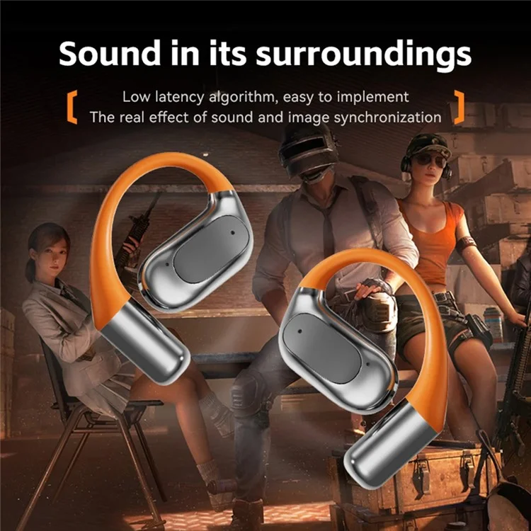 Умные наушники-переводчик M113 с поддержкой Bluetooth, технологией OWS и шумоподавлением, с возможностью реального времени перевода на 144 языка - Серый