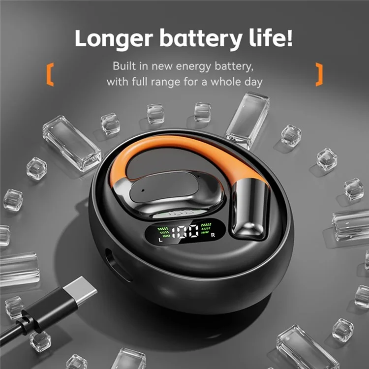Умные наушники-переводчик M113 с поддержкой Bluetooth, технологией OWS и шумоподавлением, с возможностью реального времени перевода на 144 языка - Серый
