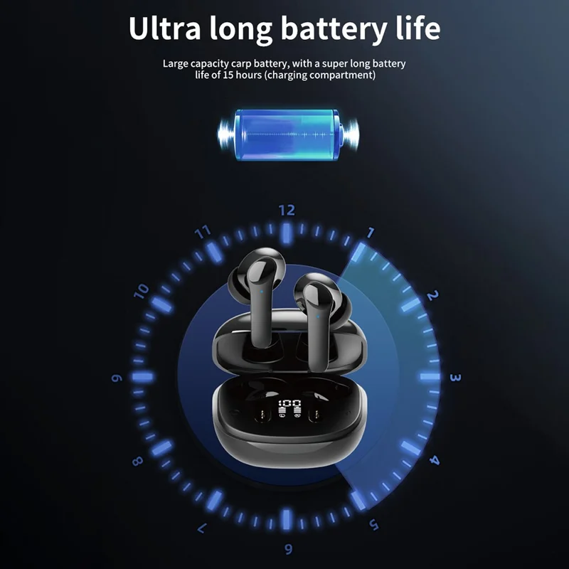 B11 Smart Voice Translation Earbuds Noise Reduction Bluetooth-compatible In Ear Headphones - White