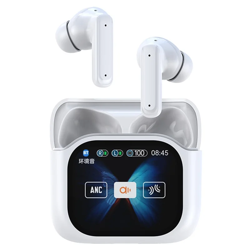BY16 Smart Voice Translation Earbuds 150 Languages Translator Bluetooth-compatible Headphones - White