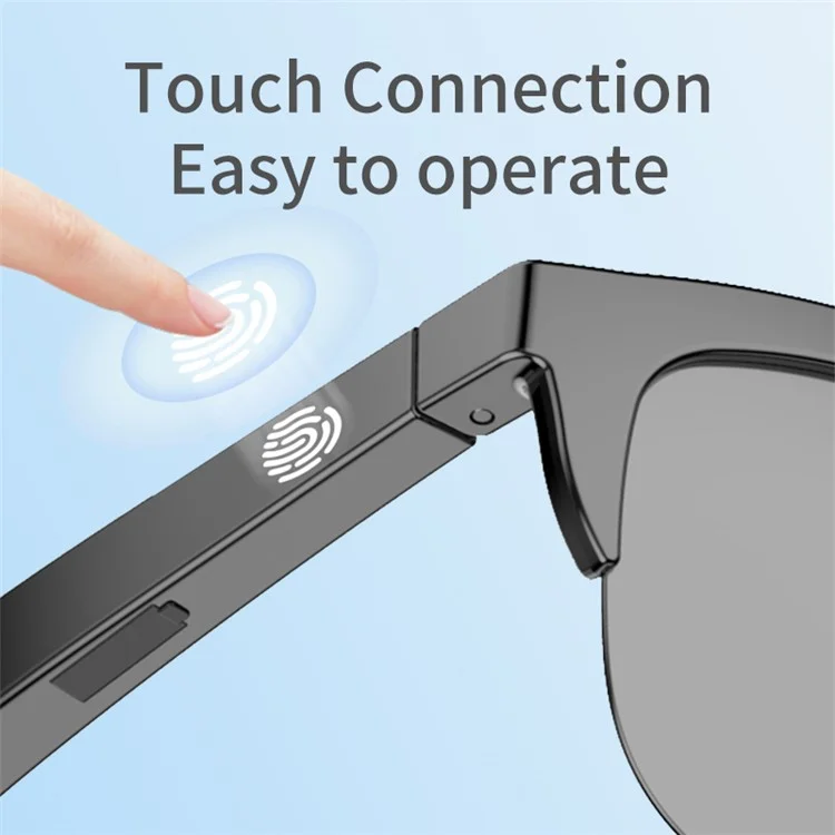 F06 144 Languages Smart AI Translation Bluetooth-Compatible Glasses Anti UV Sunglasses with Earphone