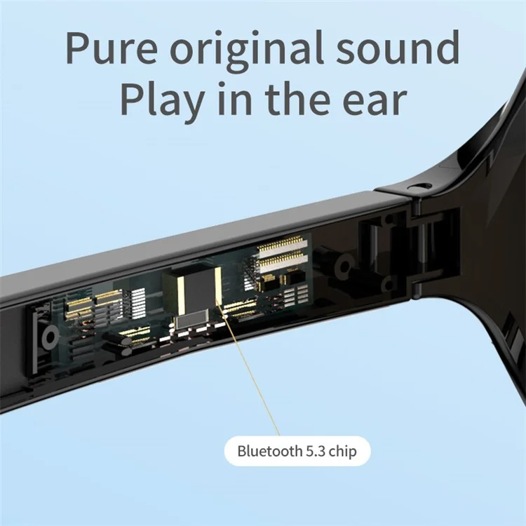 F07 Anti UV Sunglasses with Earphone 144 Languages Smart AI Translation Bluetooth-Compatible Glasses