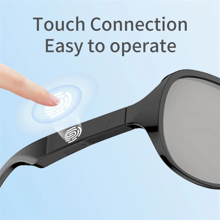 F07 Anti UV Sunglasses with Earphone 144 Languages Smart AI Translation Bluetooth-Compatible Glasses