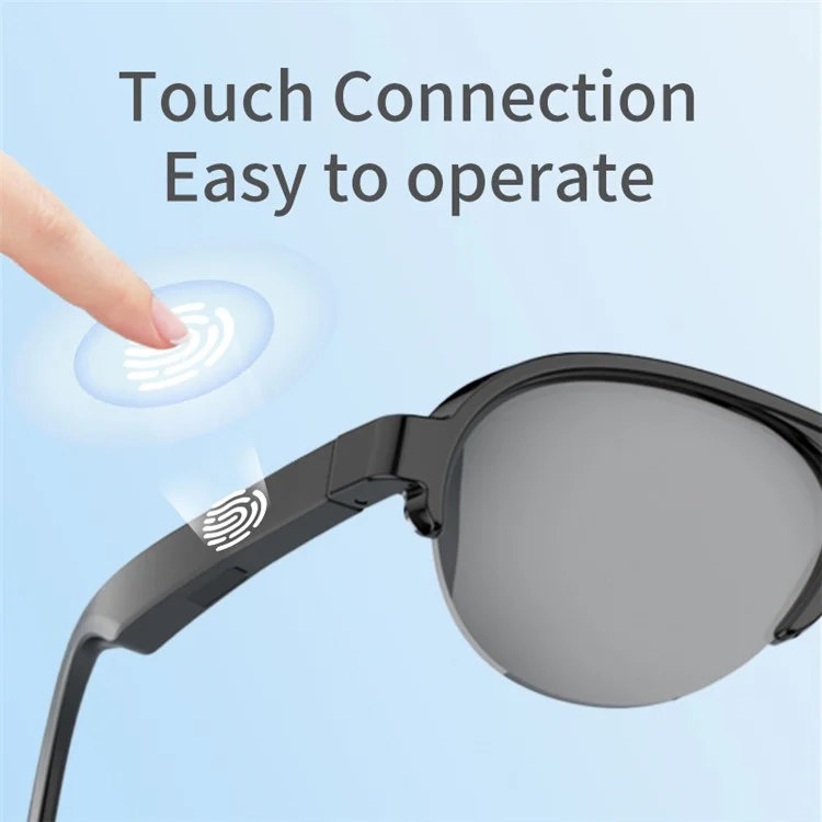 F08 AI Translation Bluetooth-Compatible Glasses Headphones UV400 Anti Glare Smart Sunglasses