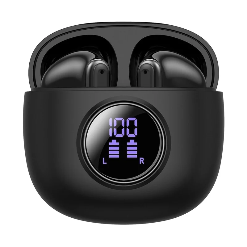 Bulk Purchasing Y20 ENC Wireless Headset Touch Control Digital Display Bluetooth-Compatible Earphone - Black