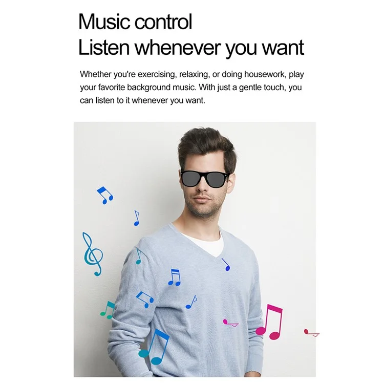 F01 Smart Sonnenbrille Musikwiedergabe Freisprecheinrichtung Bluetooth-kompatible Kabellose Kopfhörer
