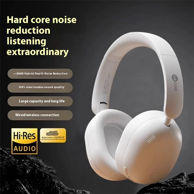 Fones de Ouvido sem Fio LENOVO LECOO ES210 Dobráveis Bluetooth Estéreo com 15H de Reprodução - Preto