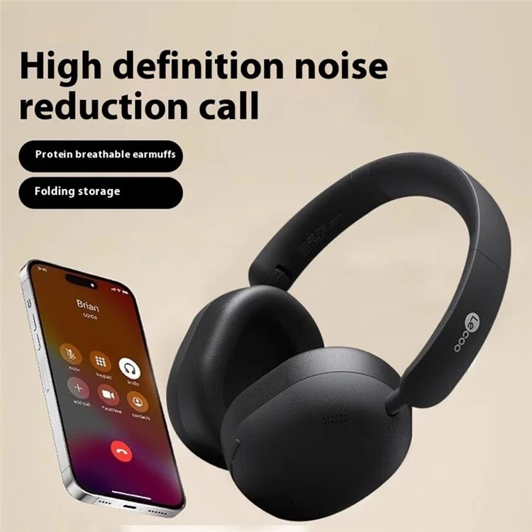 Fones de Ouvido sem Fio LENOVO LECOO ES210 Dobráveis Bluetooth Estéreo com 15H de Reprodução - Preto