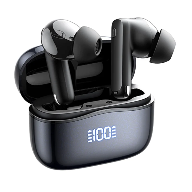 REMAX Cozypods JZ01 Wireless Stereo Earbuds ANC + ENC Noise Reduction HiFi Sound Bluetooth-Compatible Earphones - Black