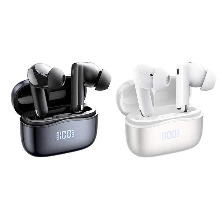 REMAX CozyPods JZ01 Wireless Stereo Earbuds ANC + ENC Noise Reduction HiFi Sound Bluetooth-compatible Earphones - White