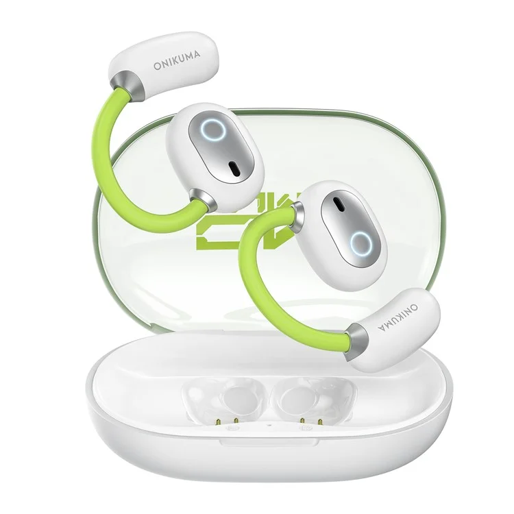 ONIKUMA T25 Wireless Earbuds Ear Hook Bluetooth-Compatible Headphones Sport Music Earphones - White