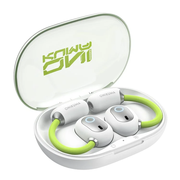ONIKUMA T25 Wireless Earbuds Ear Hook Bluetooth-Compatible Headphones Sport Music Earphones - White