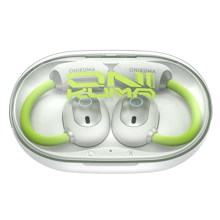 ONIKUMA T25 Wireless Earbuds Ear Hook Bluetooth-Compatible Headphones Sport Music Earphones - White