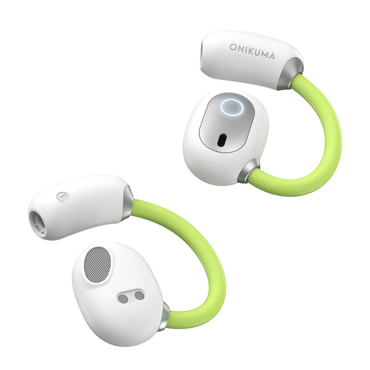 ONIKUMA T25 Wireless Earbuds Ear Hook Bluetooth-Compatible Headphones Sport Music Earphones - White