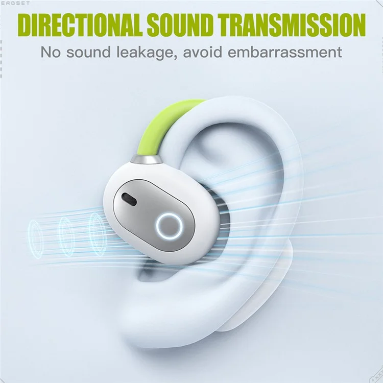 ONIKUMA T25 Wireless Earbuds Ear Hook Bluetooth-Compatible Headphones Sport Music Earphones - White