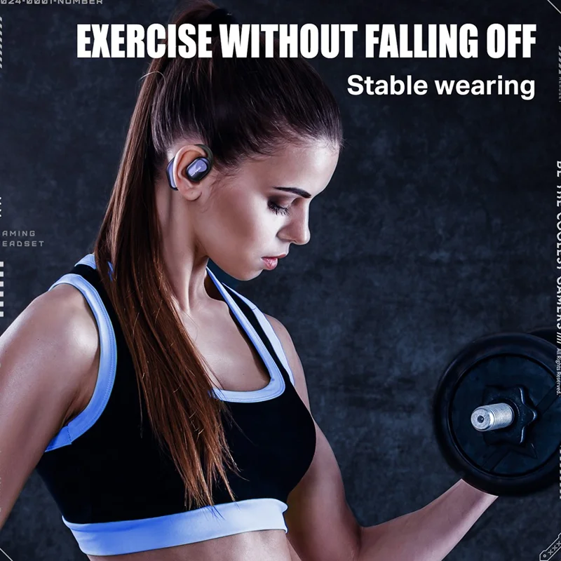 ONIKUMA T209 Music Earphones Ear Hook Wireless Earbuds Bluetooth-Compatible Headphones for Outdoor Sports