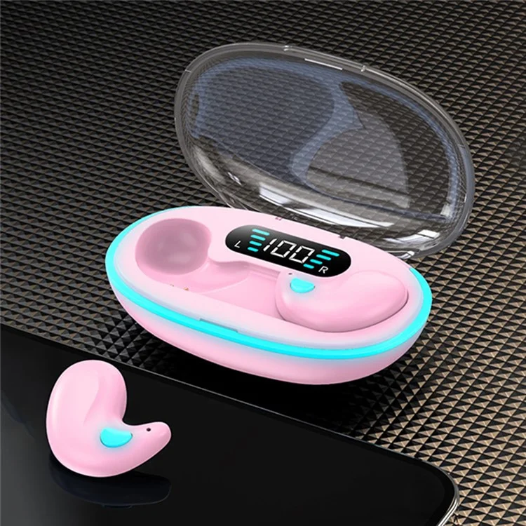 X55 TWS Écouteurs sans fil Bluetooth Réduction intelligente du bruit Écouteurs de sport résistants à la transpiration - Violet