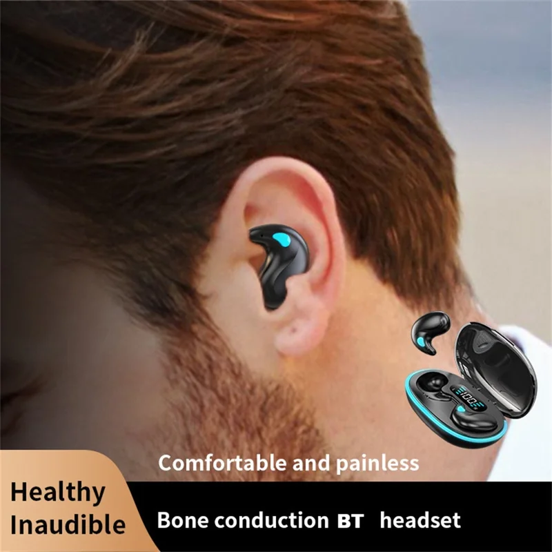 X55 TWS Wireless Bluetooth-Compatible Earbuds Intelligent Noise Reduction Sweatproof Sports Headphones - Blue