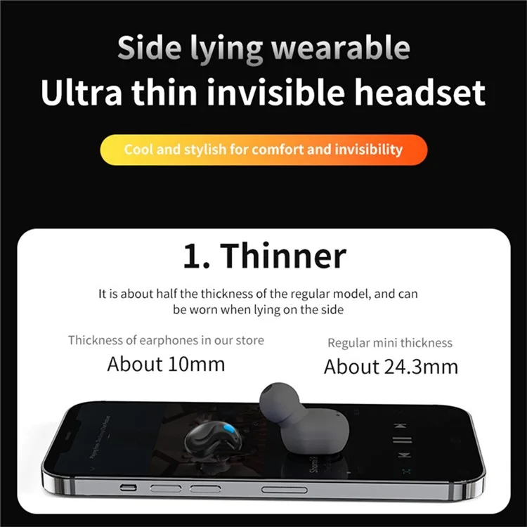 X55 TWS Wireless Bluetooth-Compatible Earbuds Intelligent Noise Reduction Sweatproof Sports Headphones - Pink