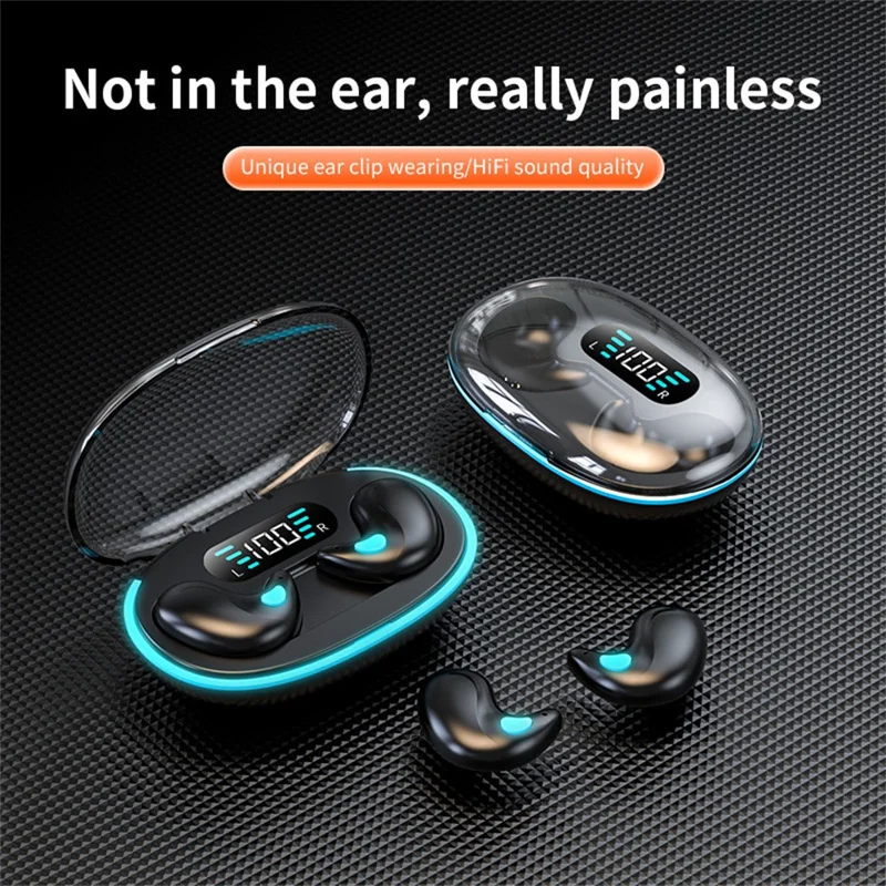 X55 TWS Wireless Bluetooth-Compatible Earbuds Intelligent Noise Reduction Sweatproof Sports Headphones - White