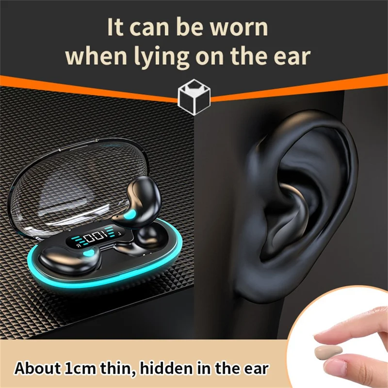 X55 TWS Wireless Bluetooth-Compatible Earbuds Intelligent Noise Reduction Sweatproof Sports Headphones - White