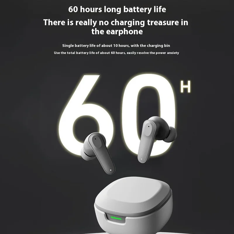 A98 ENC Noise Cancellation Wireless Headphones TWS Bluetooth-compatible Earbuds with Microphone - Black