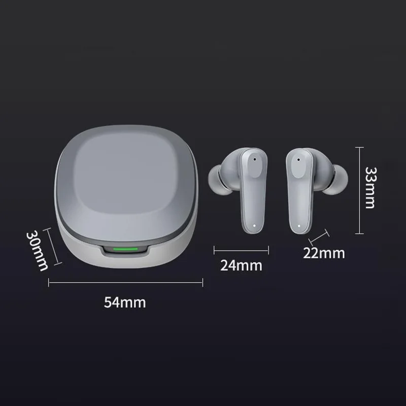 A98 ENC Noise Cancellation Wireless Headphones TWS Bluetooth-compatible Earbuds with Microphone - Black