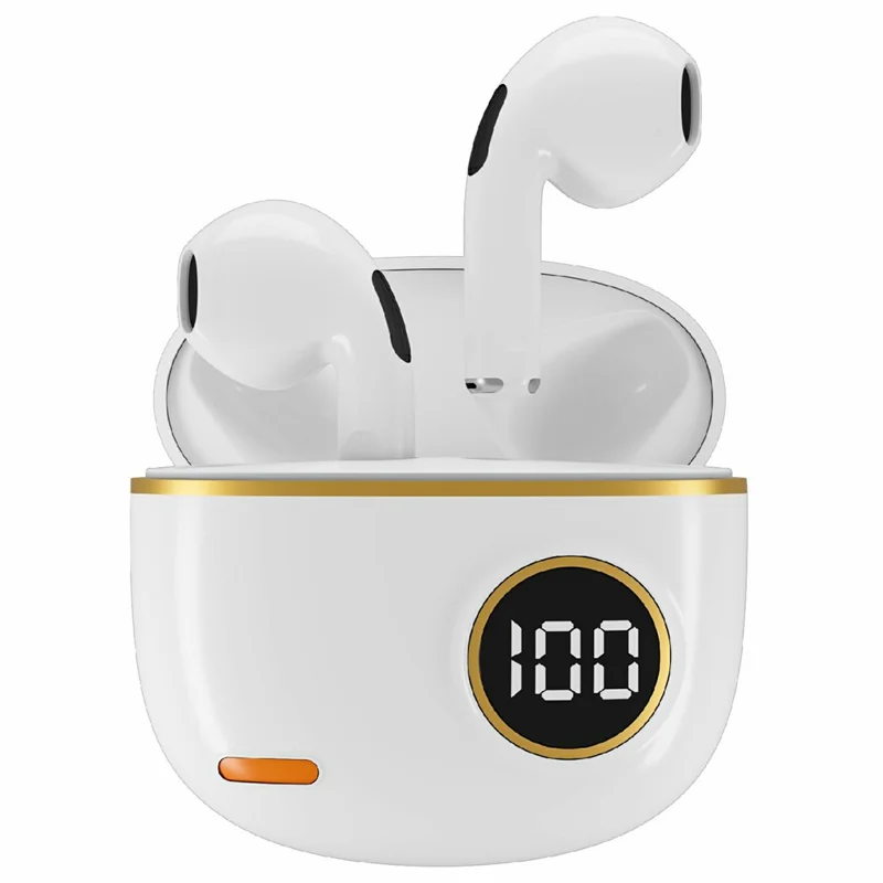 S190 Wireless Earphones Digital Display Waterproof Bluetooth-Compatible Gaming Music Headset - White