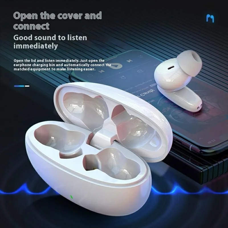 S90 Wireless Bluetooth-Compatible In-Ear Earphones Low Latency Music Gaming Headset - Nude