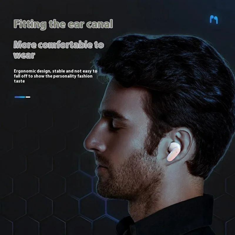 S90 Wireless Bluetooth-Compatible In-Ear Earphones Low Latency Music Gaming Headset - Nude