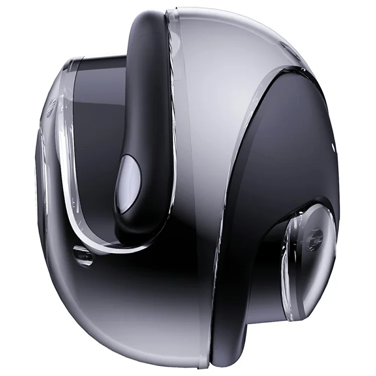 JM13 Wireless Translation Earphones Bluetooth-Compatible Ear Hook Headphones with Ball Shape Charging Case - Black