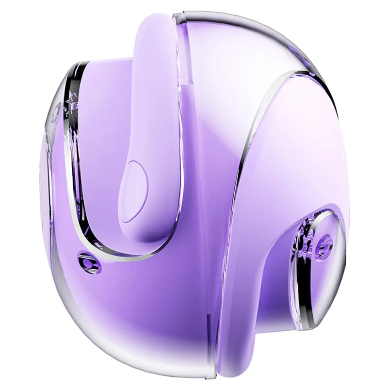 JM13 Wireless Translation Earphones Bluetooth-compatible Ear Hook Headphones with Ball Shape Charging Case - Purple
