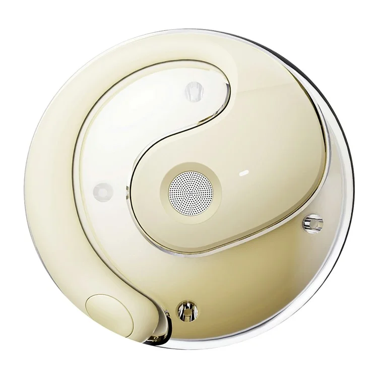 JM13 Wireless Translation Earphones Bluetooth-compatible Ear Hook Headphones with Ball Shape Charging Case - Nude