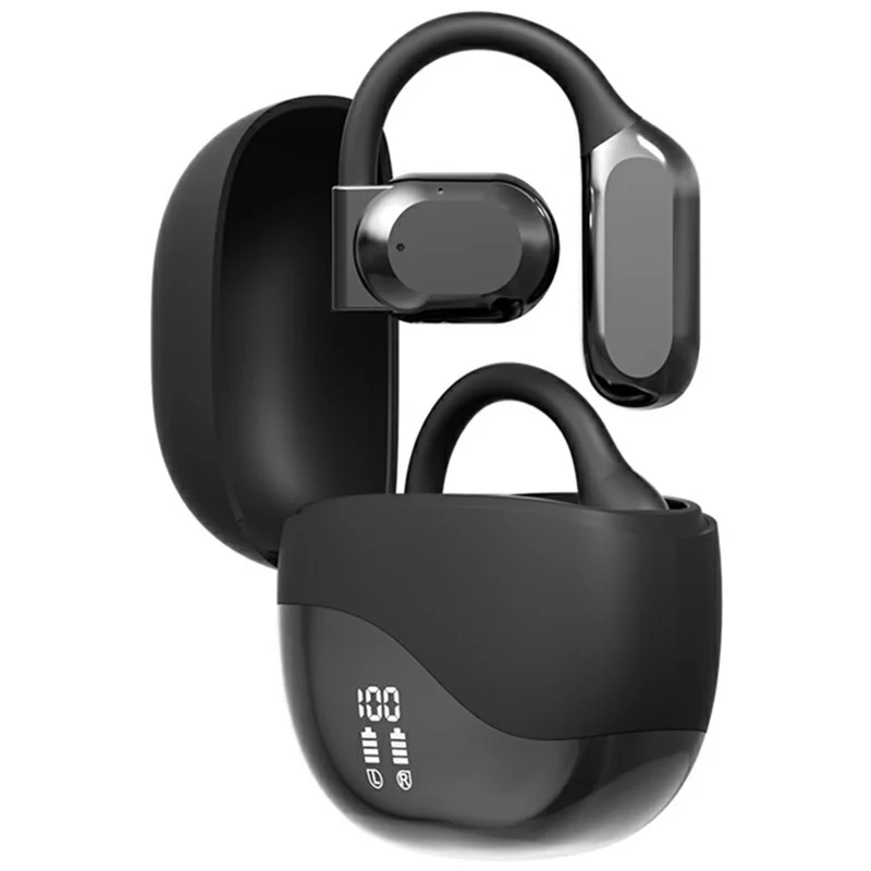 Oreillettes Bluetooth IA M62 Smart Translation sans fil Conception à accroche-oreille Qualité sonore HIFI Confort de port - Noir