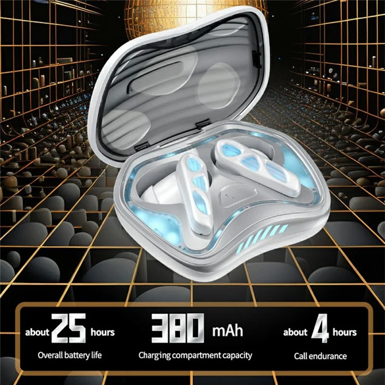 YX36 Écouteurs de traduction intelligents AI pour jeux, Casque Bluetooth HIFI Haute Qualité Sonore, Sans Fil - Noir