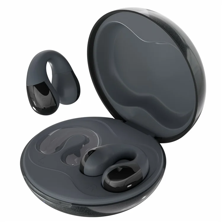 F13 1 Pair HIFI Wireless Earbuds Ear-Clip Design Bluetooth-Compatible Earphones True Wireless Stereo - Black
