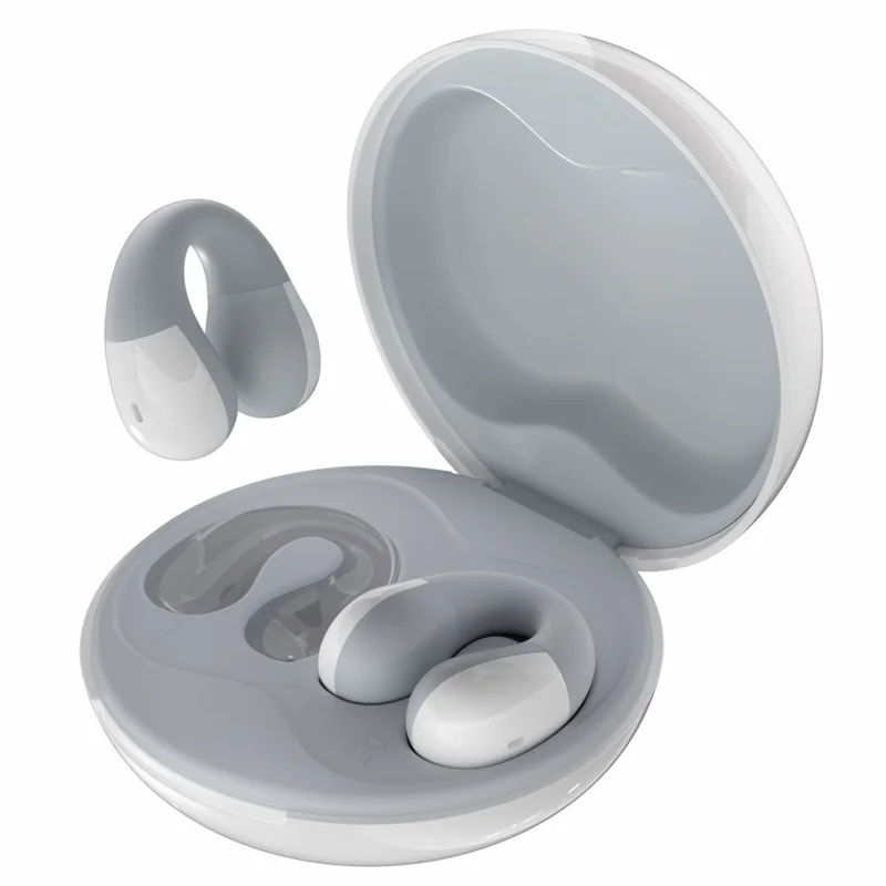 F13 1 Pair HIFI Wireless Earbuds Ear-Clip Design Bluetooth-Compatible Earphones True Wireless Stereo - White