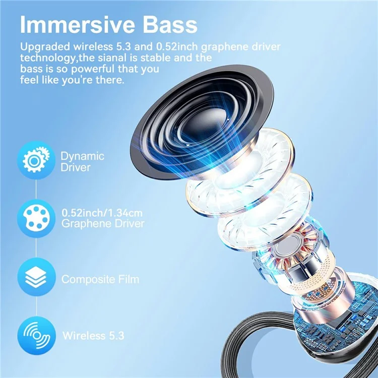 Q35 1 Pair Ear-Hook Headphones Wireless Earbuds Sport Business Headset High Definition Sound Comfortable Wear