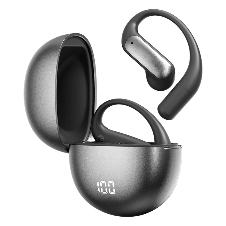 M118 Wireless Earphones Bluetooth-Compatible Waterproof Sports Ear Hook Headset - Black