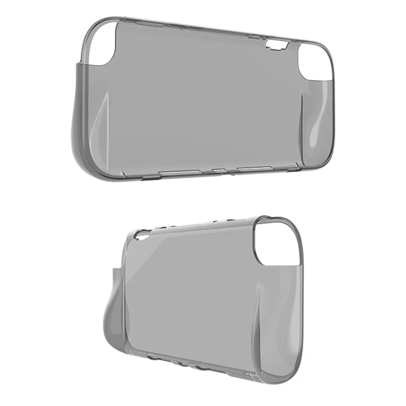 For Nintendo Switch 2 TPU Protective Case Clear Cover Game Console Shockproof Shell - Black