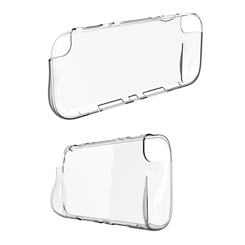 For Nintendo Switch 2 TPU Protective Case Clear Cover Game Console Shockproof Shell - Black