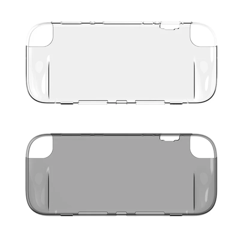 For Nintendo Switch 2 TPU Protective Case Clear Cover Game Console Shockproof Shell - Black