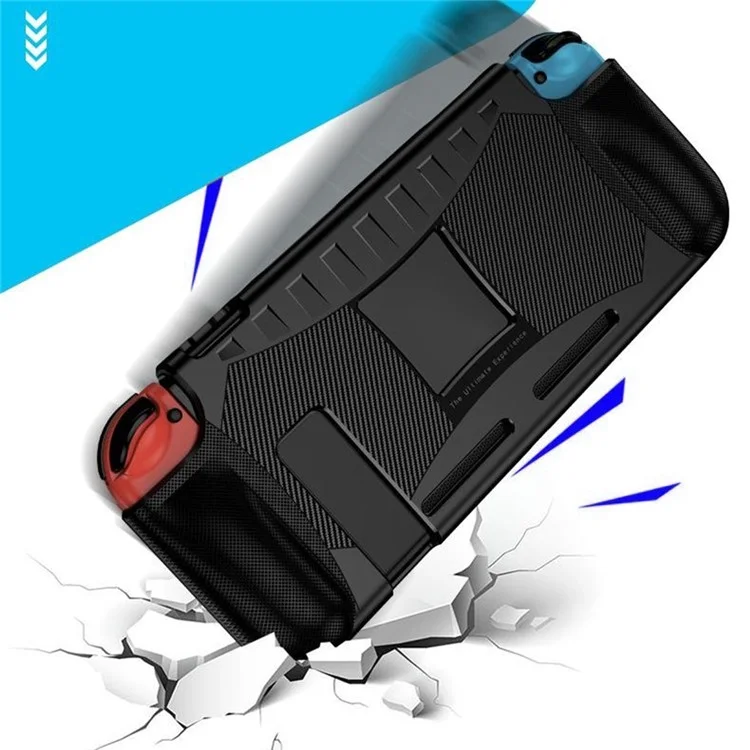 For Nintendo Switch Case Soft TPU Anti Drop Anti Slip Protective Cover - Black