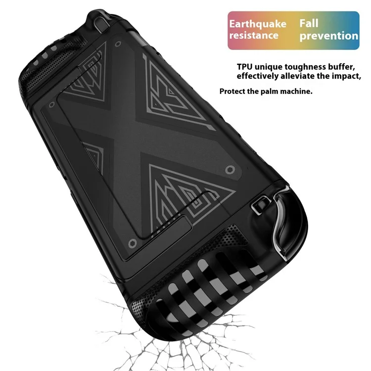 Funda para Nintendo Switch 2 con Soporte, Carcasa Protectora Desmontable de TPU + PC - Negro