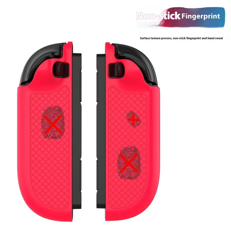 1 Par de Capas de Silicone para Nintendo Switch 2 Controlador Caixa Protetora Console de Jogo Joy-Con Manga de Alça - Preto