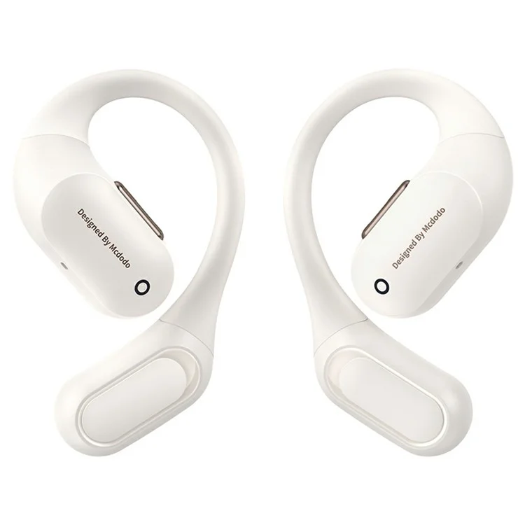 MCDODO HP-007 Open-Ear True Wireless Earbuds with LED Display BT Headphones IPX4 Water Resistant - Beige