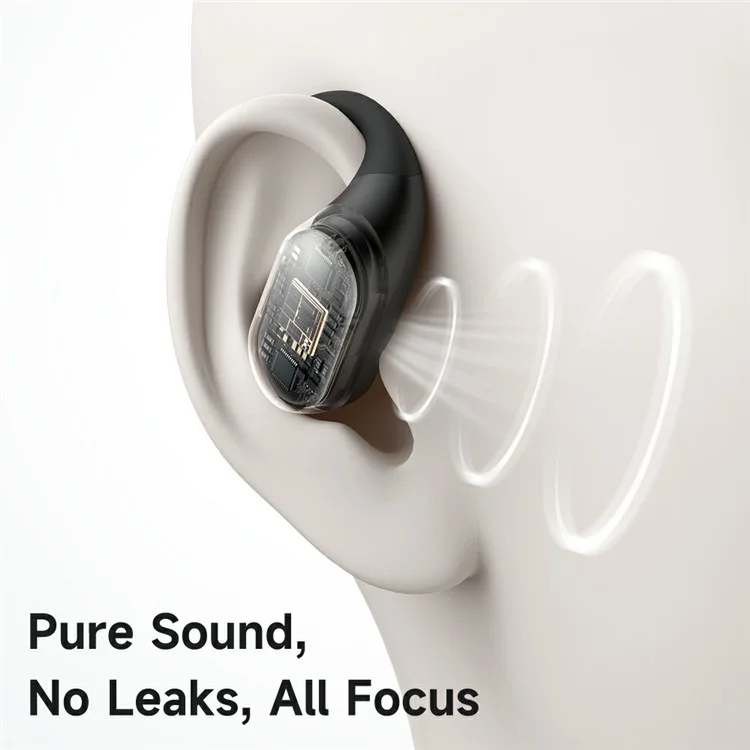 MCDODO HP-007 Open-Ear True Wireless Earbuds with LED Display BT Headphones IPX4 Water Resistant - Beige