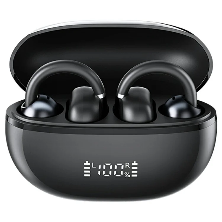 HAYLOU OW03 Ear Clip Headphones ENC Noise Reduction Bluetooth-Compatible 5.4 Wireless Earbuds - Black